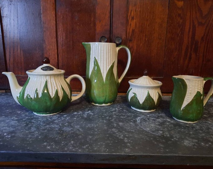 Very Rare Set of Ivor Corn Dishes by the Essex China Under the Glaze ...