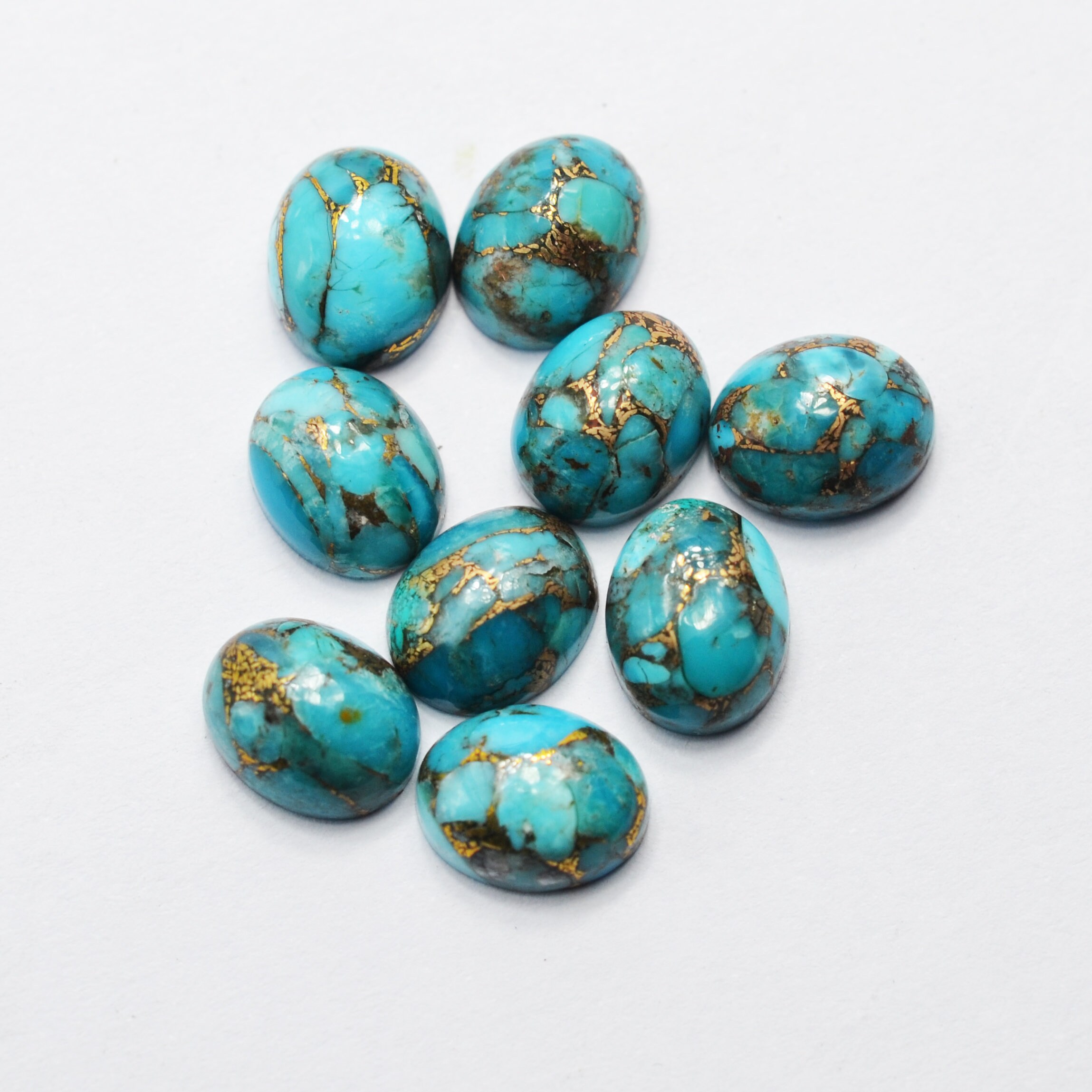 Blaue Kupfer Türkis Perlen - 13mm Säulenrohre Für Schmuckherstellung DIY