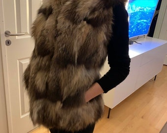 plus size shearling vest