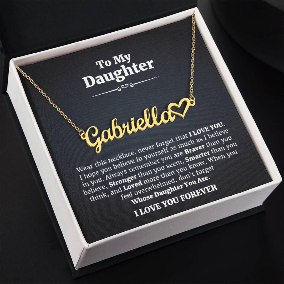 To My Daughter - I Will Always Love You Personalized Necklace ...
