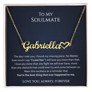 I Love You Custom Naam Ketting, Sieraden Cadeau Bericht Kaart Gepersonaliseerde Perfecte Doos Afstuderen Verjaardag Bruiloft