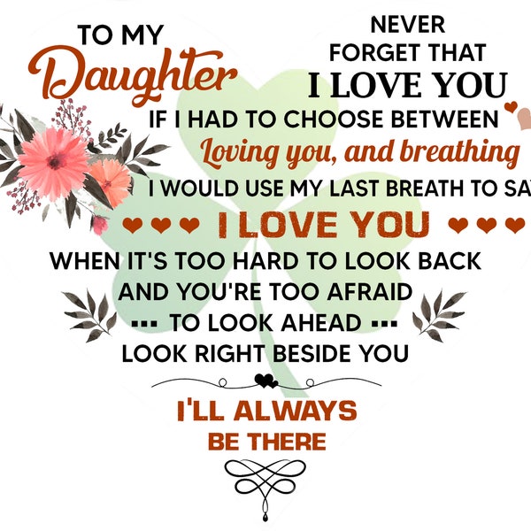 Letter to My Daughter - Etsy