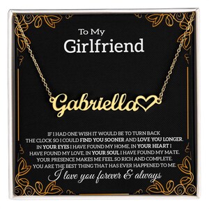 Mijn vriendin-ketting met berichtkaart, cadeau voor vriend, sentimenteel verjaardagscadeau, verjaardagscadeau voor haar