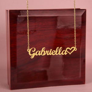 À ma femme Collier de mari avec carte de message Cadeaux romantiques pour femme Collier coeur prénom pour femme, bijoux pour femme Saint-Valentin