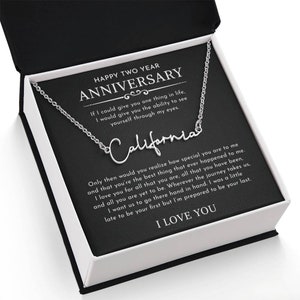 Regalo del segundo aniversario de bodas para esposa Regalo de aniversario de algodón Segundo aniversario Regalo de segundo aniversario para ella
