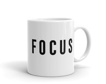 Kubek Focus: Kubek do kawy z inspirującym cytatem