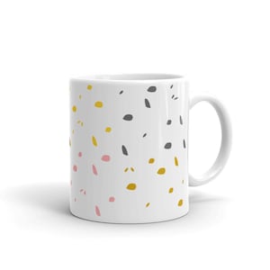 Terrazzo Tile Pattern Coffee Mug: Unique Novelty Cup