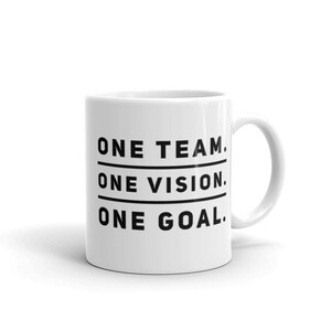 Employee Appreciation Quote  Goal Vision Mug, Unique Coffee Mugs, Novelty Coffee Cup, Gift Idea  Gift A Mug