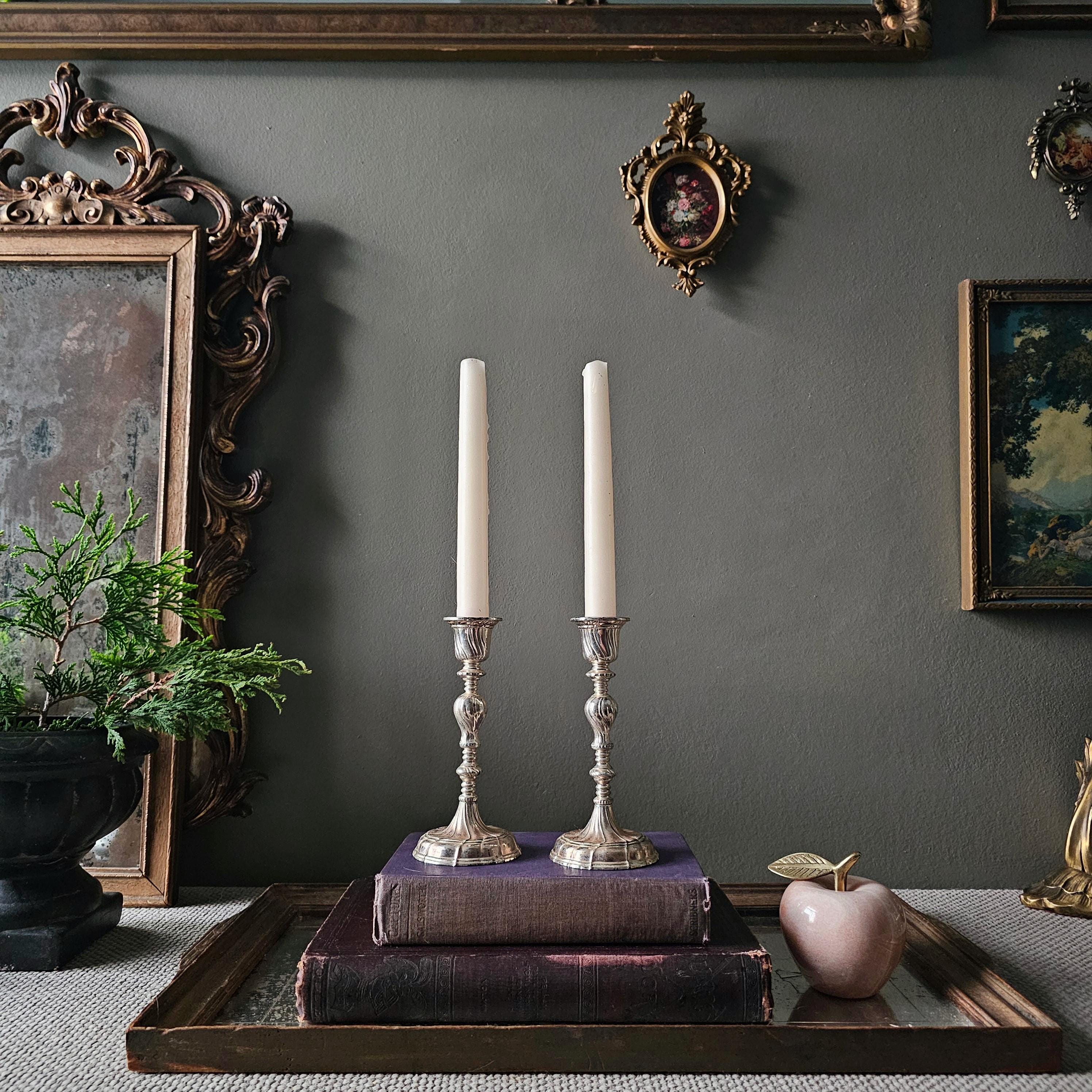 Silver Candlesticks - Etsy Canada
