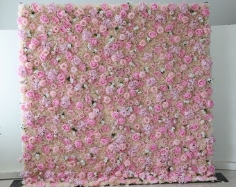 Goud Rose Kunstbloemen Muur Achtergrond Voor Bruiloft Verjaardag 3D Bloemen Wandpanelen voor Thuis muur Decor Party Evenement Salon foto achtergrond - België