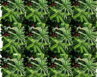 Artificial Plant flower Wall Photography Backdrop,Mixed Spring Grass Panels For Wedding/Party/Baby Shower/Home/Shop Tropical Leaf Wall Decor