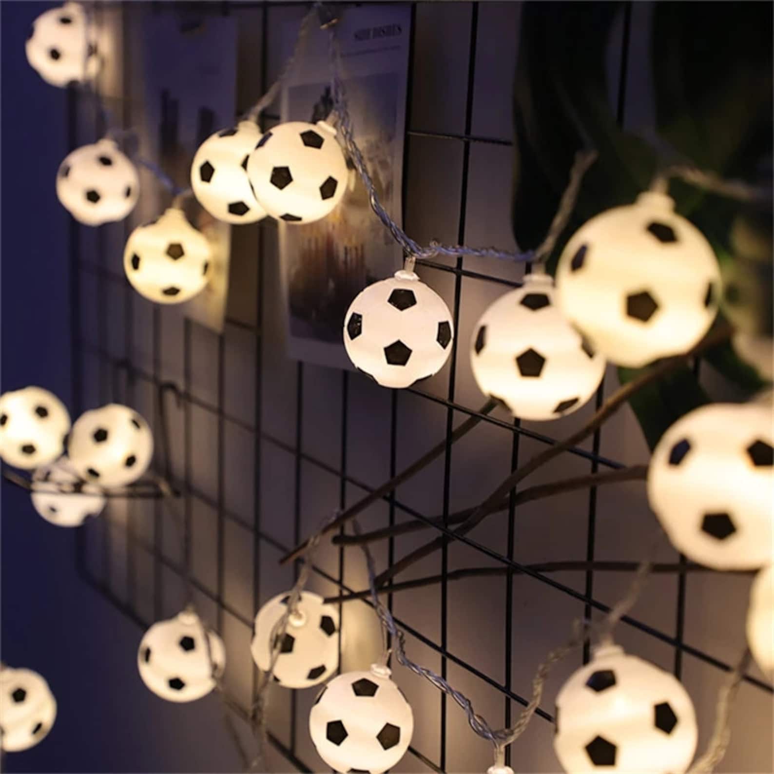 Garland LED Football String Lights DIY Soccer/Balls Fairy Etsy