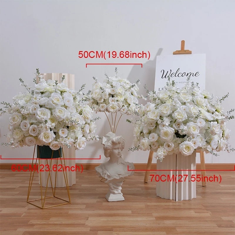 10 Pcs*orange Hot Pink Rose Hydrangea Flower Balls,flower Ball for