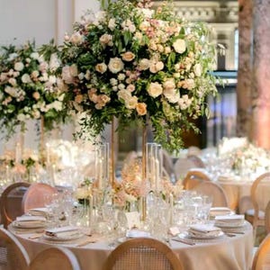 Wedding Flower Ball Centerpieces,Greenery Rose Flower Ball,Flower Ball For Wedding/Party Church Event/Bridal Shower Table Centerpieces Decor