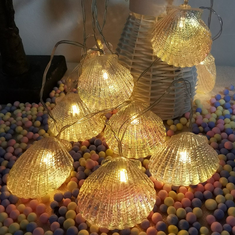 Garland LED Sea Shell String Lights LED Fairy Light String For Etsy