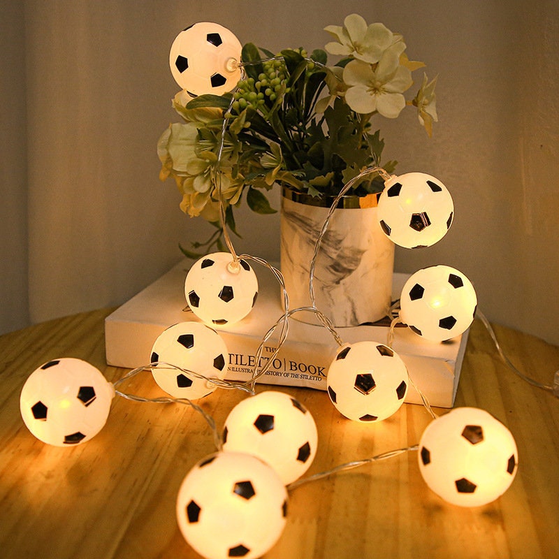 Garland LED Football String Lights DIY Soccer/Balls Fairy Etsy