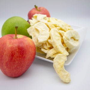 Freeze Dried Apples 100% Natural, Preserved Apples, Oatmeal Toppings, Yogurt Garnish, Kids Healthy Snacks, Freeze Dried Snacks