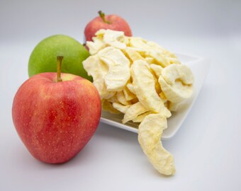 Freeze Dried Apples 100% Natural, Preserved Apples, Oatmeal Toppings, Yogurt Garnish, Kids Healthy Snacks, Freeze Dried Snacks