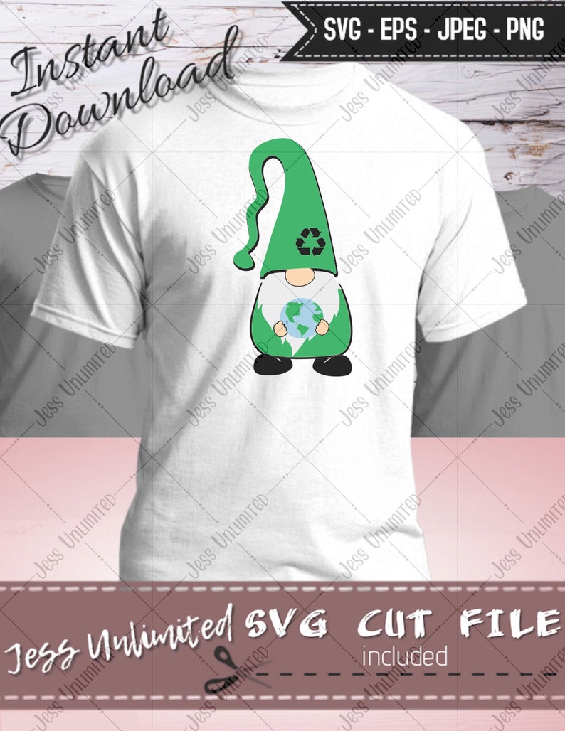 Earth Day Gnomes Garden SVG Earth Day Gnomes SVG File Earth Day Gnomes SVG Silhouette Cut File Gnome