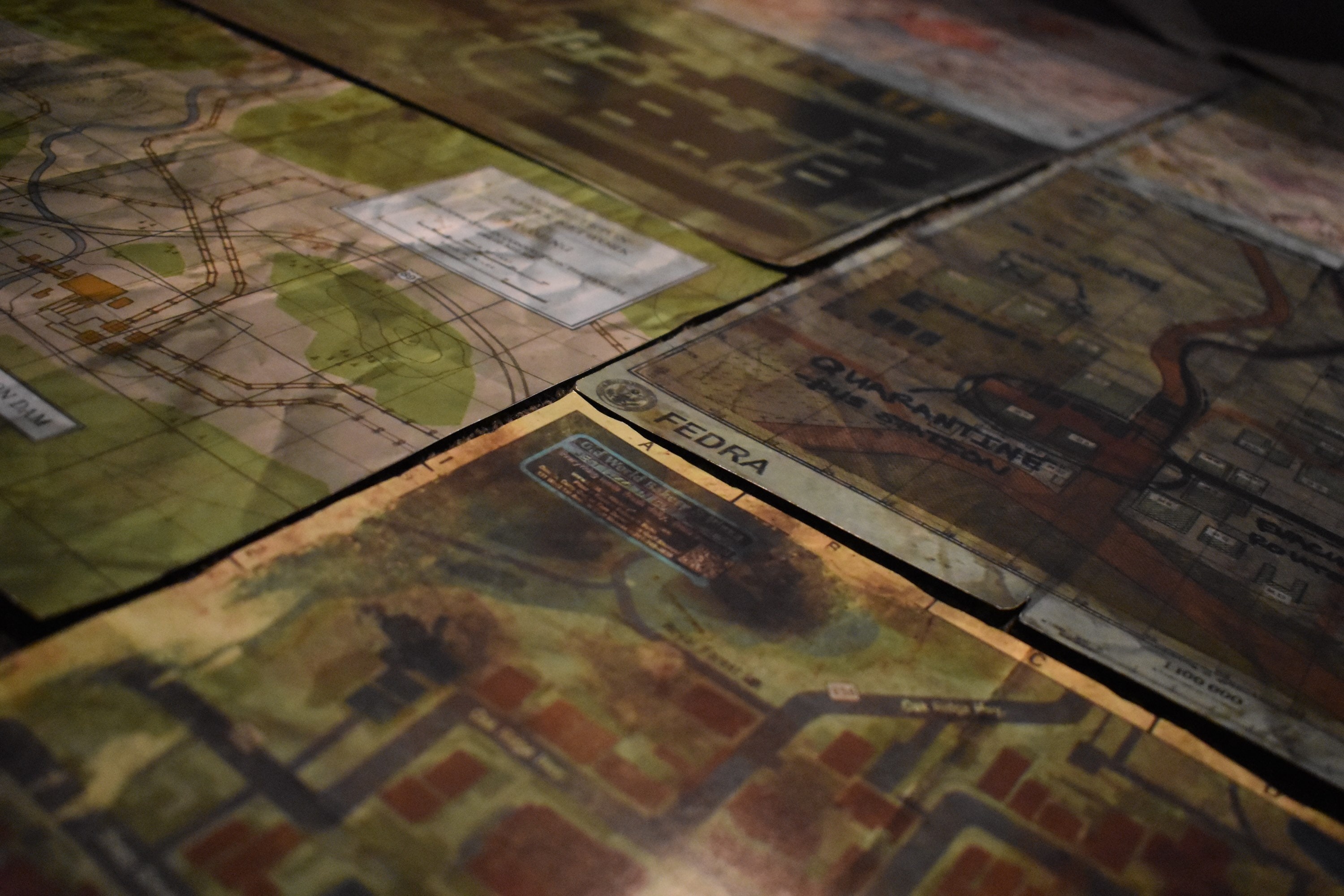 Complete Map Set From The Last Of Us Includes 10 maps | Etsy