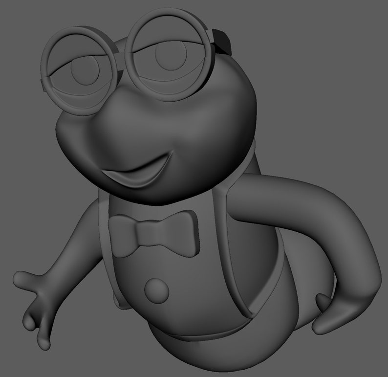 Bookworm 3D PRINTER FILE - Etsy