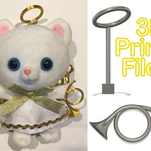 Halo & Horn for Angel Kitty **3D Printer File**