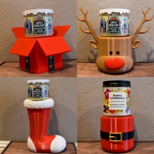 Portacandele natalizi di Bath & Body Works! 3 stoppino e 1 stoppino!