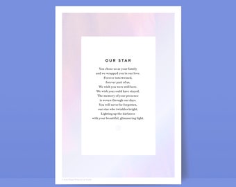 Baby Loss Poem Etsy France