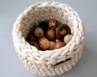 Handmade Crochet Basket | Home Storage | Boho Home Decor | New Home Gift | Housewarming | Baby Nursery | Baby Shower | Home Organization
