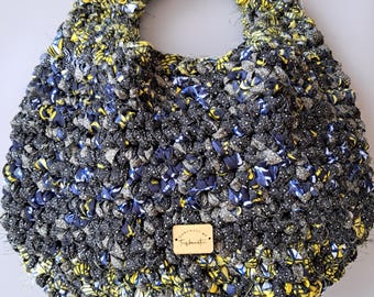 Wax Print Bag | Ankara Bag | Handmade Crochet Bag | Hobo Bag | Tote Bag | Beach Bag | Summer Bag | Shoulder Bag | African Fashion