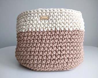 Handmade Crochet Baskets | Storage Baskets | Plant Pot Covers | Bathroom Storage | Nursery Storage | Round Baskets | Medium | Large
