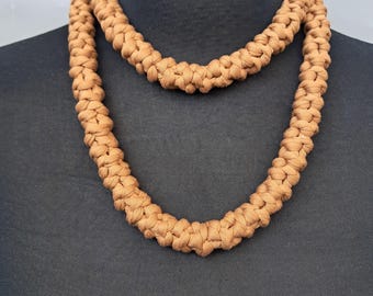 Boho Statement Necklace | Crochet Necklace | Chunky Crochet Necklace | Handmade Yarn Jewellery | Knitted Necklace | Boho Jewellery