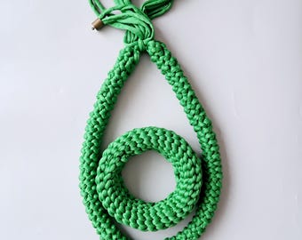 Boho Statement Necklace and Bracelet set | Chunky Fabric Crochet Necklace and bracelet | Handmade Yarn Jewellery | Boho Bold Jewellery