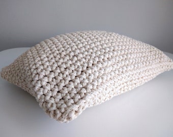 Handmade Crochet Cushions | Decorative Cushions | Natural Crochet Cushions | Home Decor | Nursery Decor | Cord Cushions | Ivory Cushions