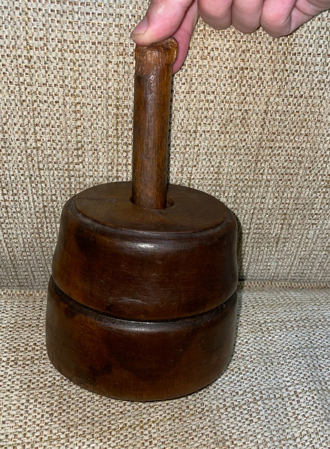 Vintage Primitive Lathe Turned Flower and Fern Butter Mold Etsy