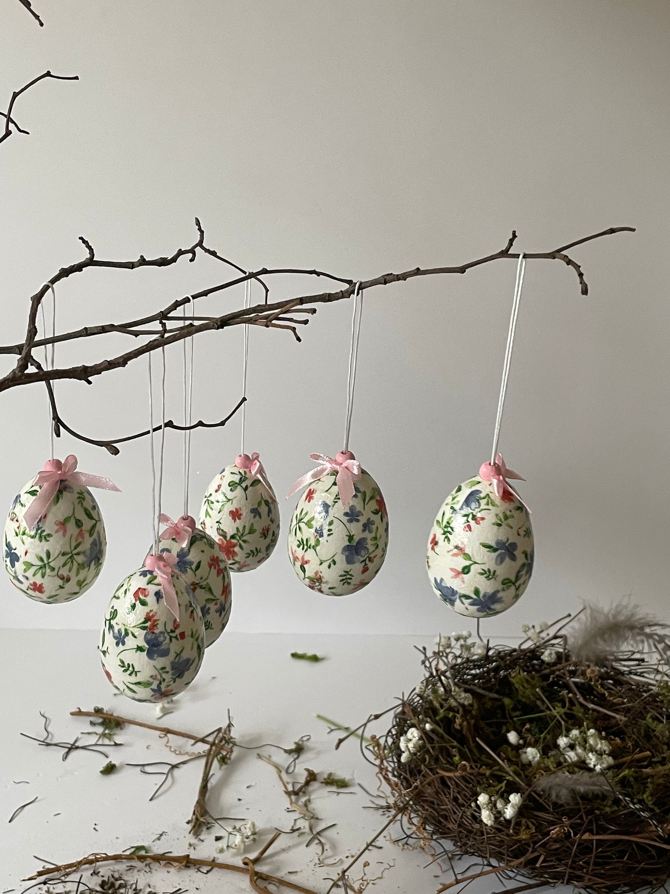 Set of 6 Decoupage Peter Rabbit and Friends Easter. Hanging Etsy UK