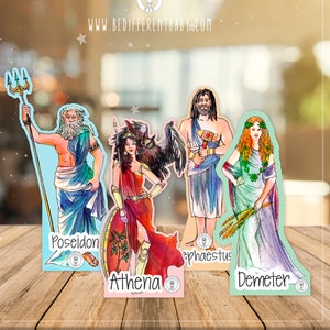 Dei e dee greche Paperdolls stampabili. Se ami la mitologia greca o insegni gli dei greci, questo è un must.16 figure stampabili