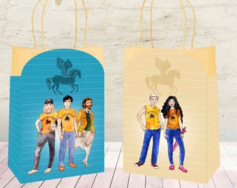 Percy Jackson Party Favor Bags & Toppers (Instant Download)