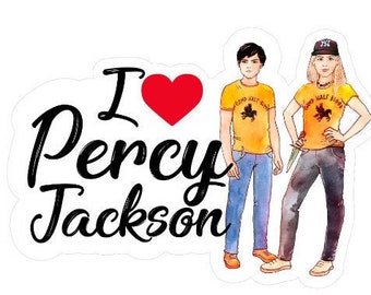 Percy Jackson stickers/Famous Percy Jackson quotes with the most beautiful Camp Half Blood illustrations/pack of 12 stickers