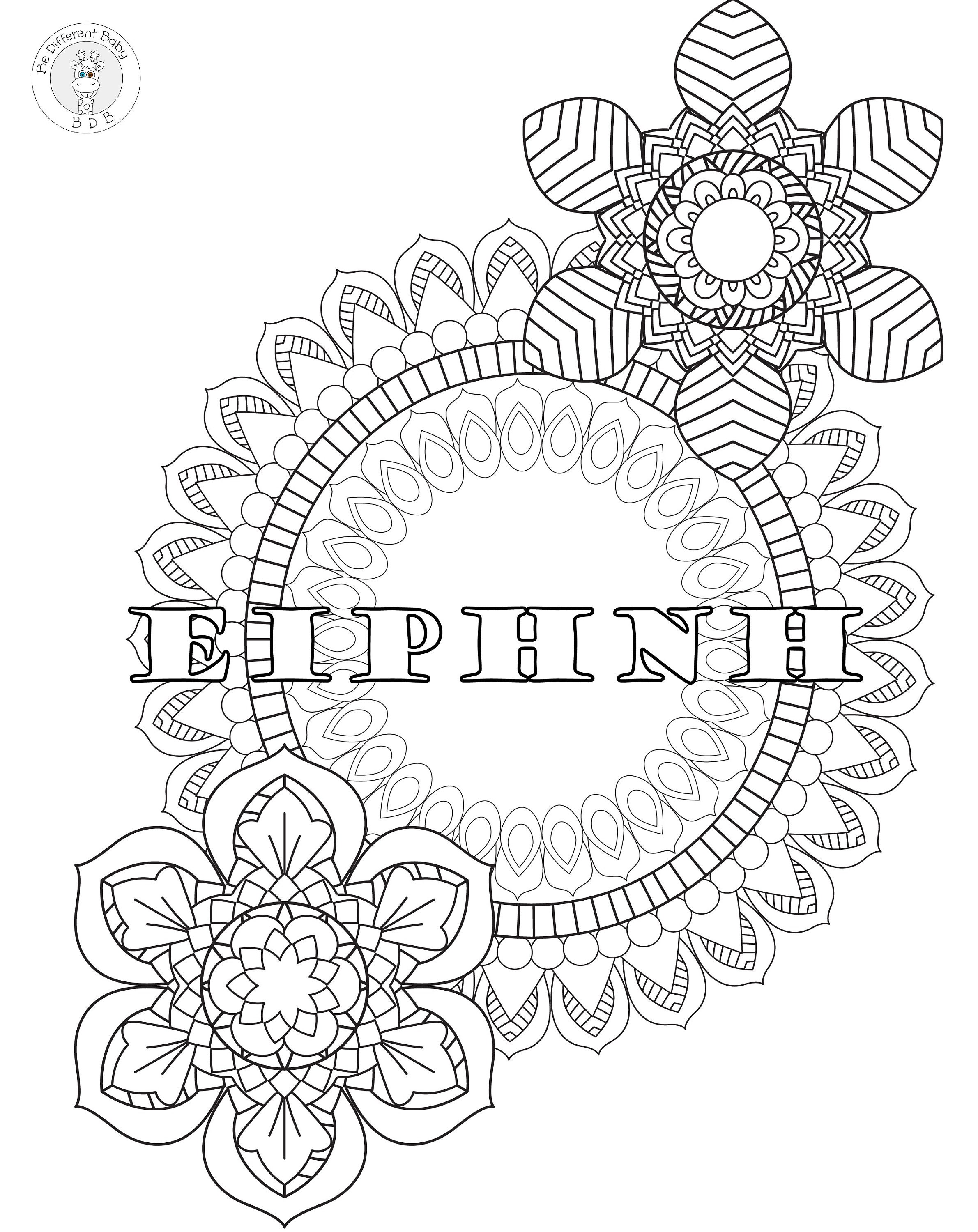 ギリシャ語のマンダラ塗り絵：教育アート（デジタルダウンロード） - Etsy 日本, image size:2381x3000