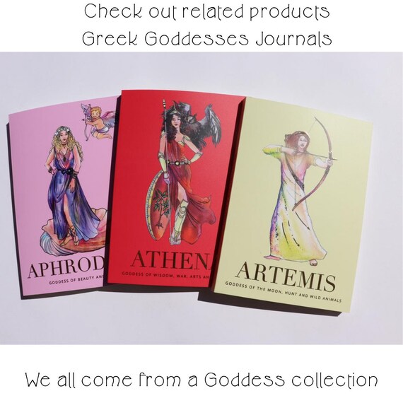 Greek Goddesses Stickers/pack of 8 Paper Stickers With 8 Beautiful Greek  Goddesses Illustrations, Totally Handmade 