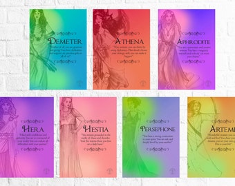 Greek Goddess Prints: Olympian Mythology Art (Digital Download)