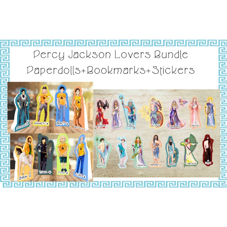 Percy Jackson Lovers Bundle/greek Gods and Percy Jackson - Etsy