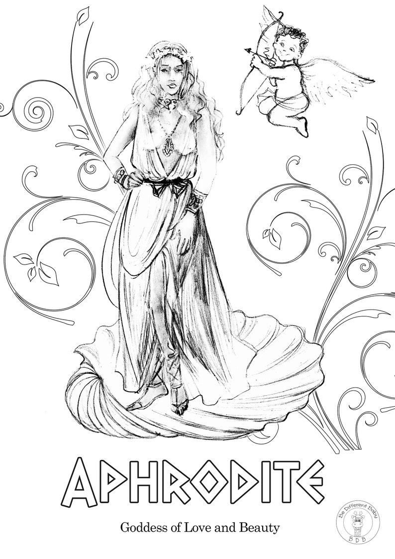 Greek Gods Coloring Pages/If you and your children love Greek | Etsy