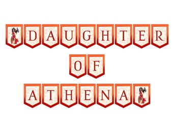 Daughter of Athena Banner: Percy Jackson Party Decor (PDF)