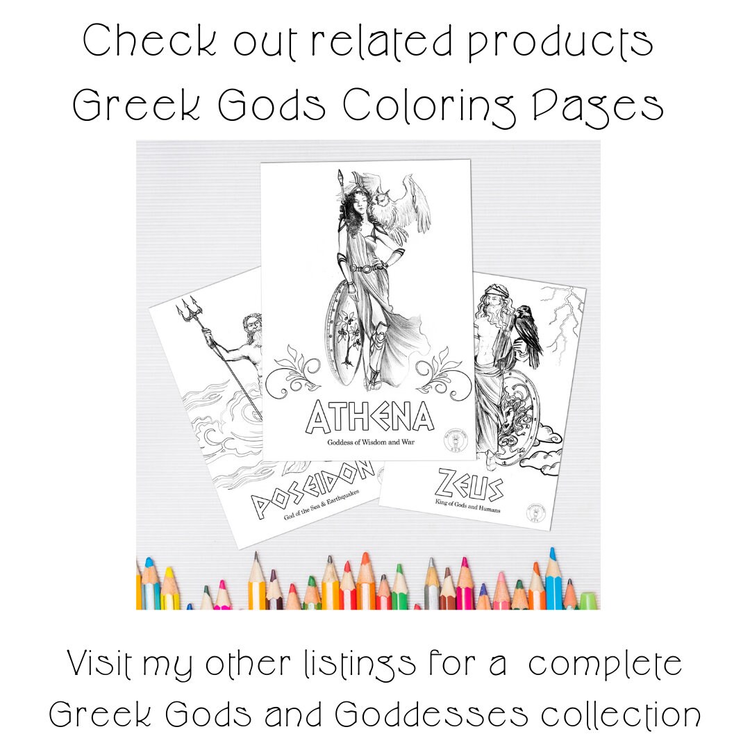 Greek Gods &amp; Goddesses Printable Paperdolls. If you love Greek | Etsy