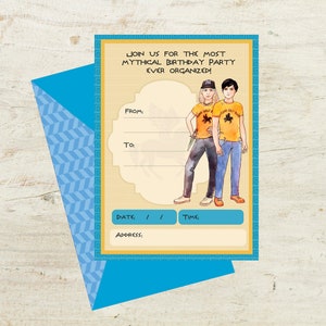 Percy Jackson Party Invitation and thank you cards/instant download/suitable for all Camp Half Blood and Percy Jackson parties!