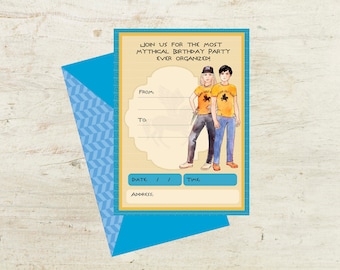 Percy Jackson Party Invitation and thank you cards/instant download/suitable for all Camp Half Blood and Percy Jackson parties!