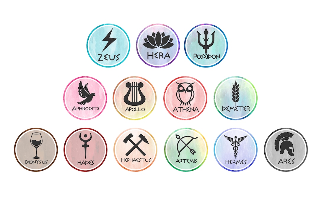 Greek Gods Symbols Vinyl Stickers/percy Jackson Inspired Stickers/13