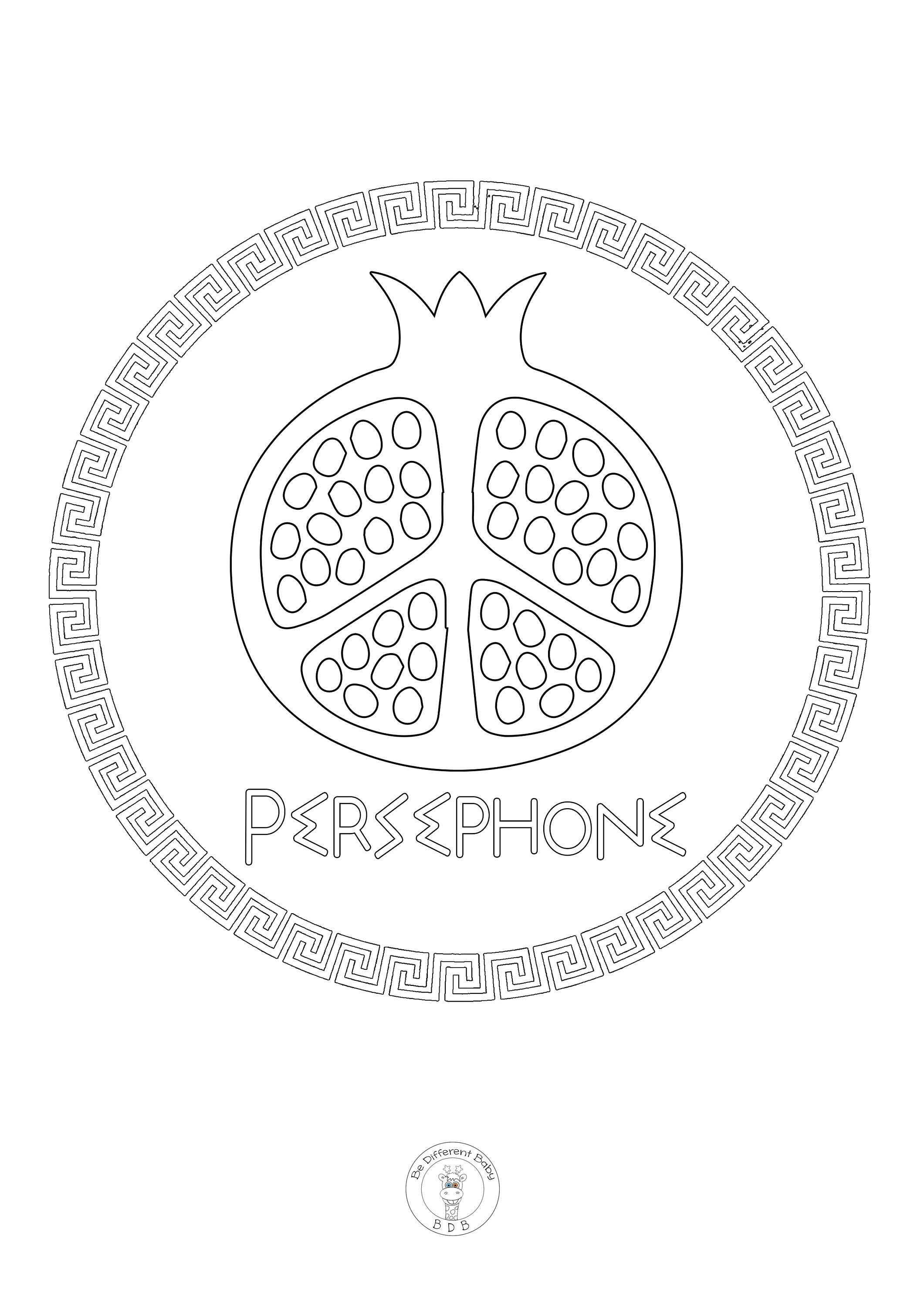 ギリシャ神話の神々のシンボルぬり絵：16の神話イラスト（デジタルダウンロード） - Etsy 日本, image size:2121x3000